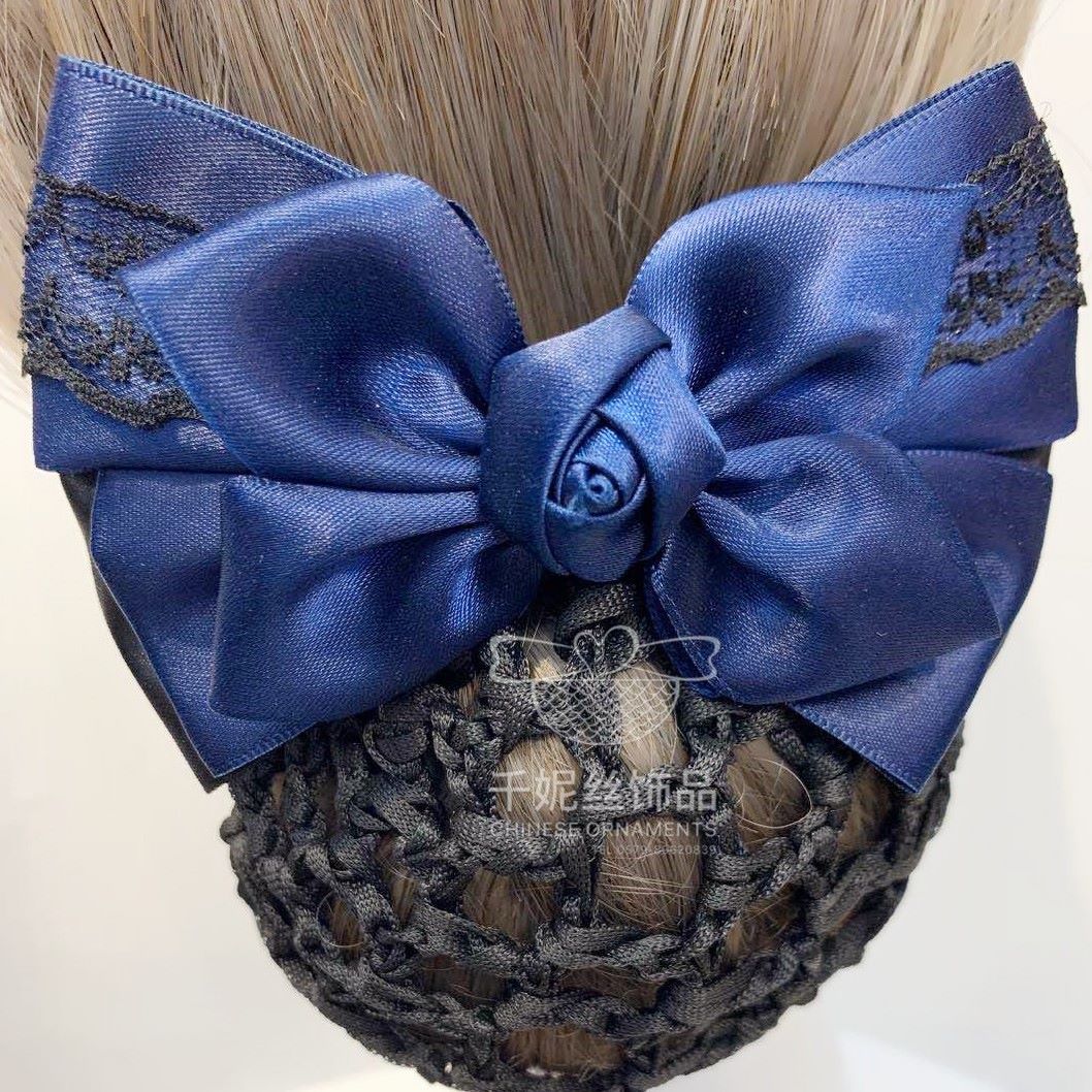 Net yarn burning edge flowers for professional head flowers shoes flowers accessories clothing accessories rose bowknot cloth hair clips thumbnail