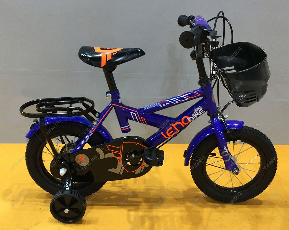 Yiwu Selection 16 inch shield children bicycle Leho bike iron wheel belt basket back seat