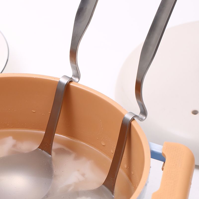 不锈钢勺/漏勺/火锅勺白底实物图