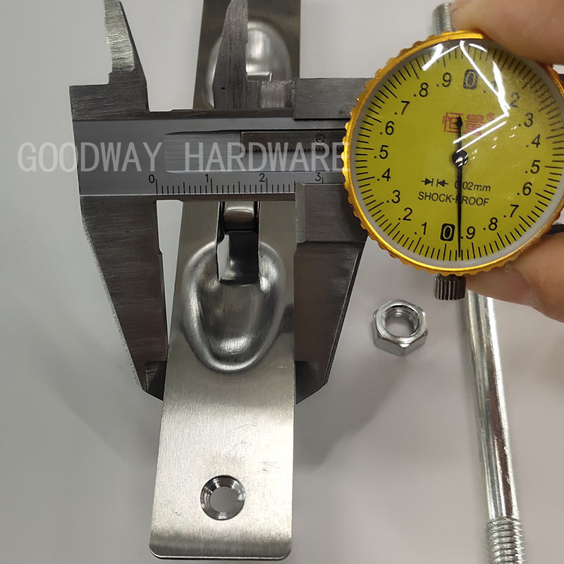 防盗门防火门按压不锈钢插销 天地暗插销锁通用插销子母门配件详情图3