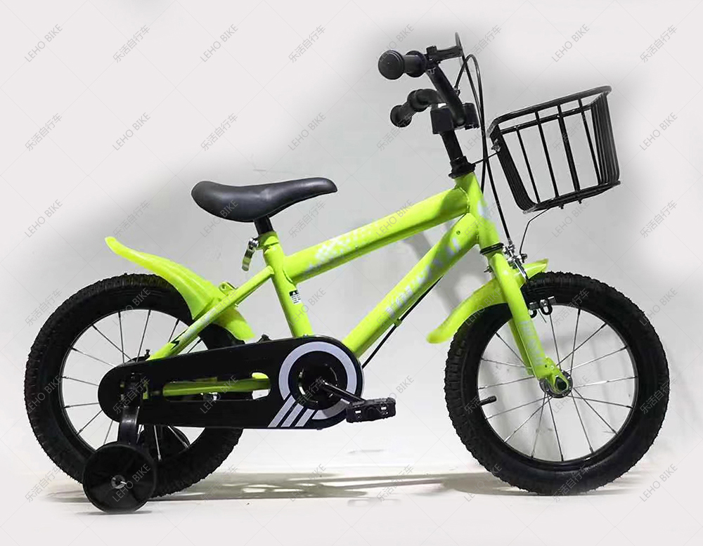 Yiwu Good Goods 14 Inch Monitor Children's Bicycle Leho Bike Iron Wheel With Cart Basket full figure