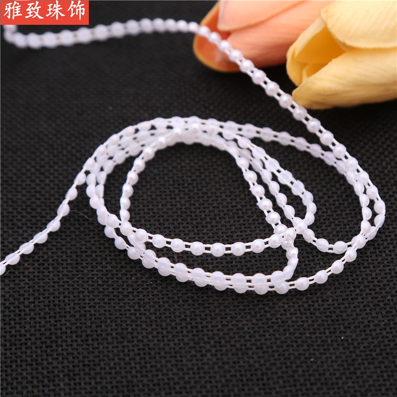 10Mm Semi-Circle Double Wire Bead Abs Imitation Pearl Jewelry Accessories Dress Accessories Wedding Accessories undefined