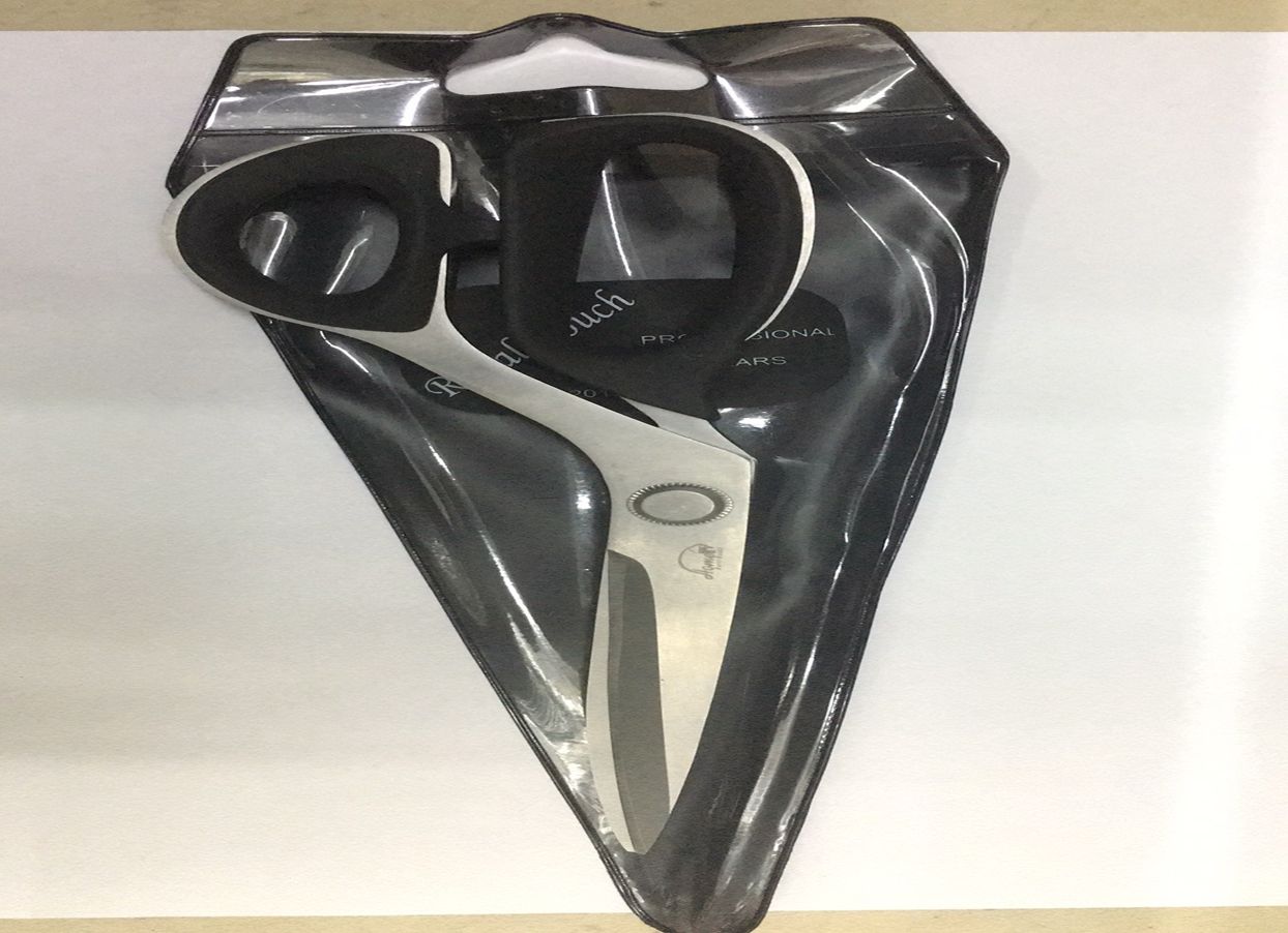 义乌好货 裁缝剪刀黑色把手剪刀细节图