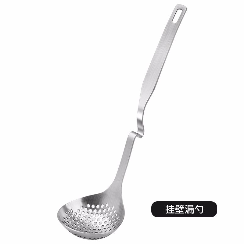 义乌好货 304不锈钢火锅勺漏勺加厚可挂壁汤匙长柄盛汤滤油勺子详情图6