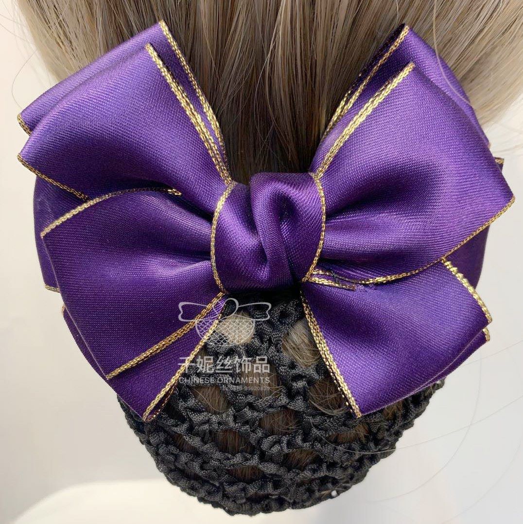 Wholesale and retail of professional hair accessories, including thick and thin net patterns, Korean version of Phnom Penh official work discs, net pockets, and hair ties Specification image