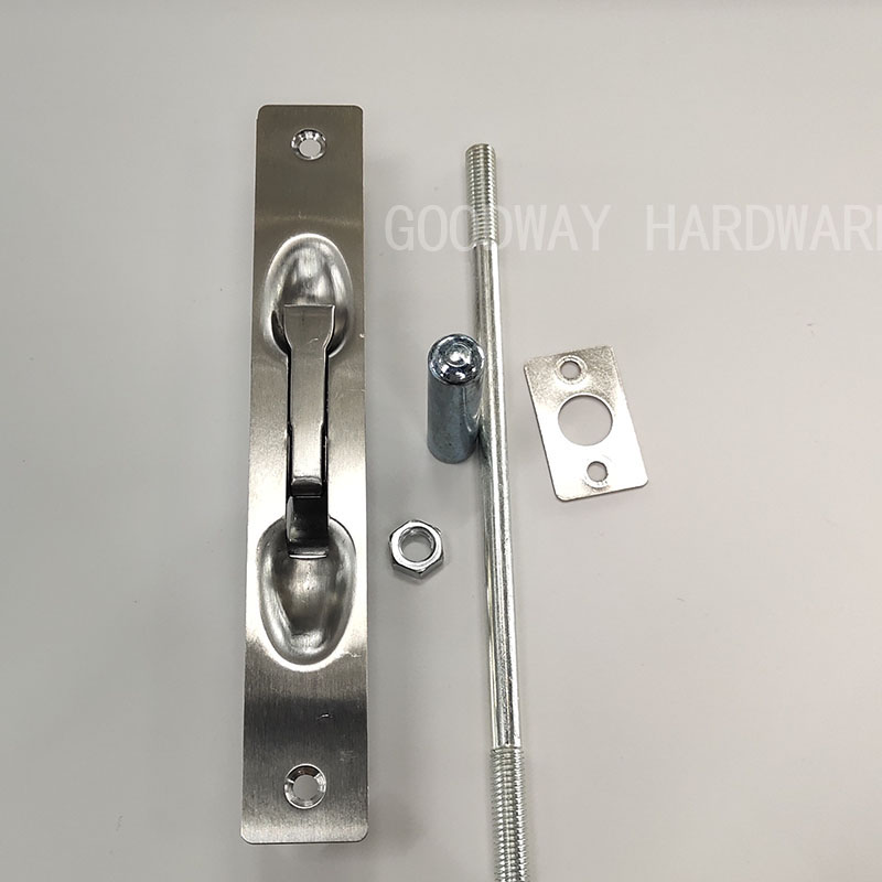 防盗门防火门按压不锈钢插销 天地暗插销锁通用插销子母门配件详情图1