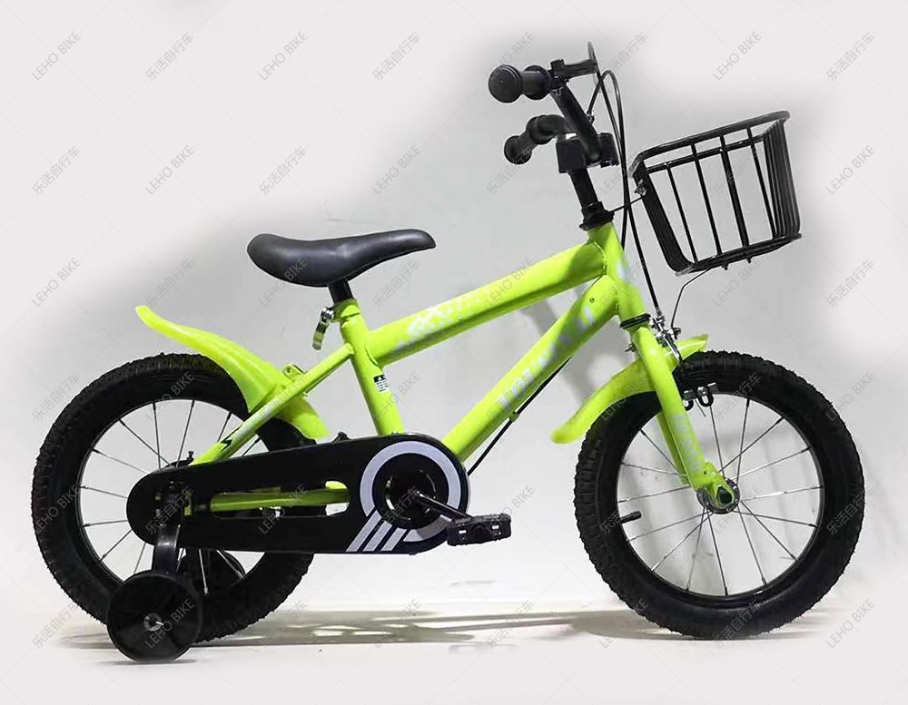 Yiwu Good Goods 16 Inch Monitor Children's Bicycle Leho Bike Iron Wheel With Cart Basket Specification drawing