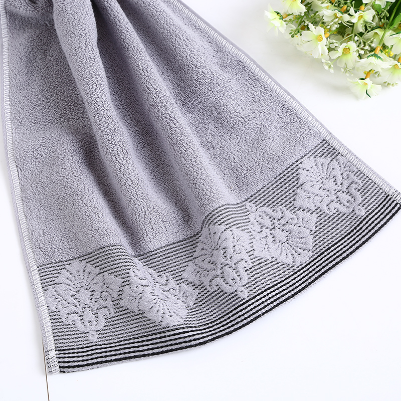 Pure cotton towel manufacturer direct sales of plain jacquard towels, craft gift towels 6018-1 detail image 3