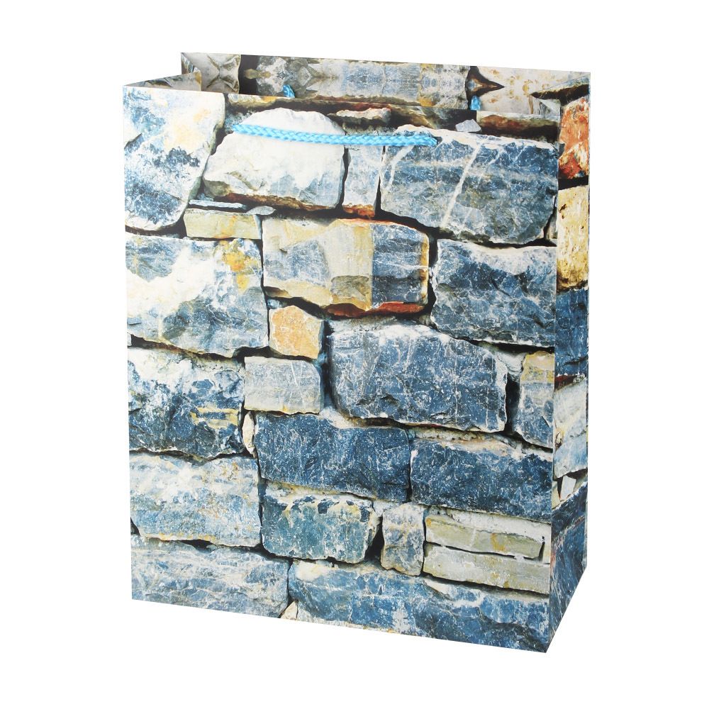 Creative stone-patterned universal gift bags, white cardstock handbags, packaging bags, available for wholesale in stock and customization Application Scenario