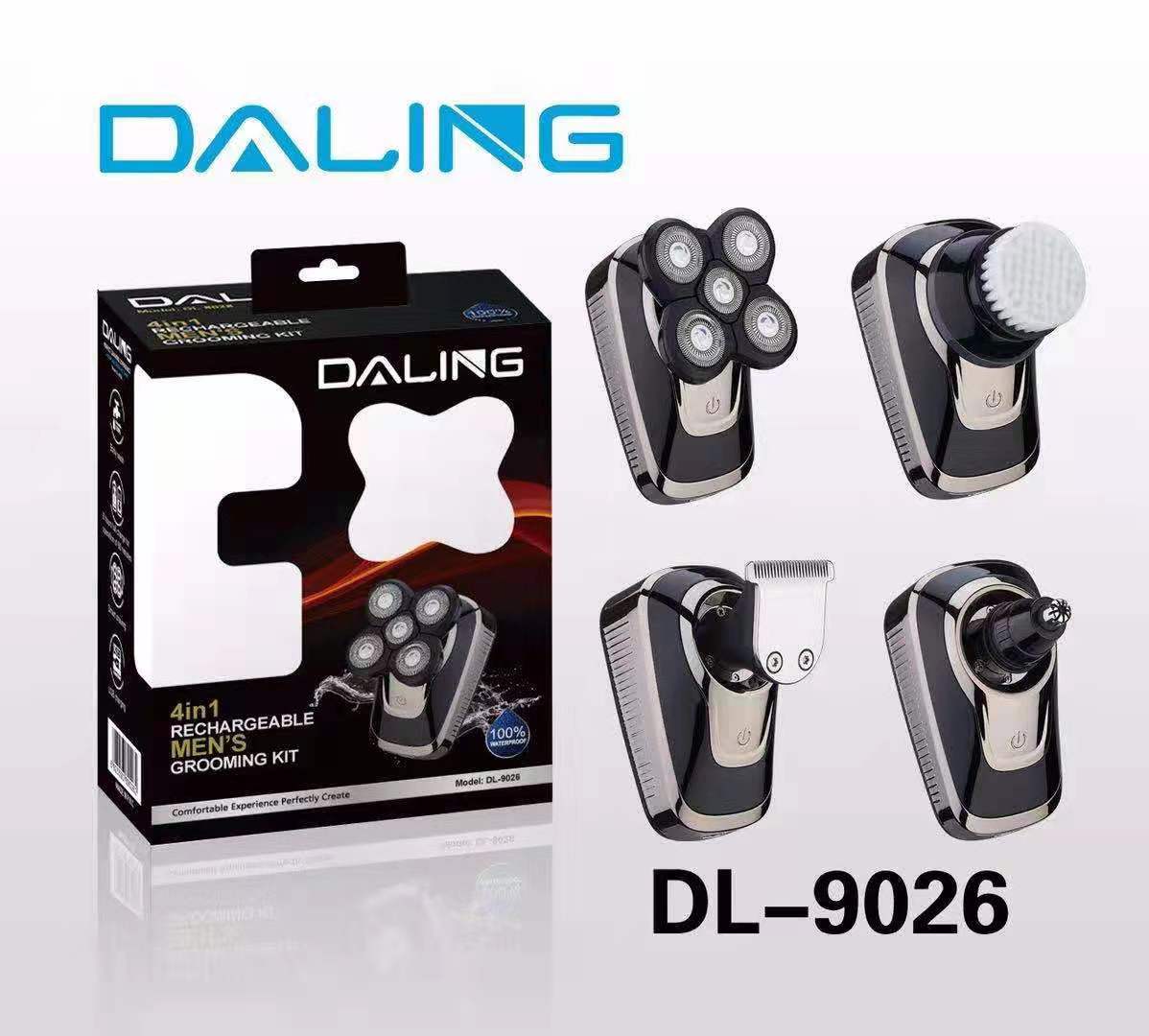 Daling DL-9026 electric shaver facial cleanser rechargeable multi-functional hair clipper wholesale