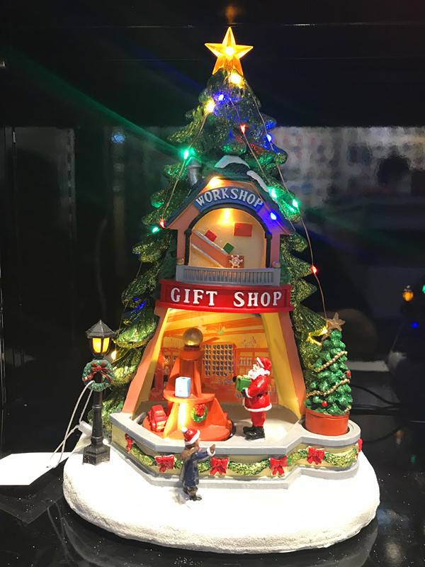 Factory direct sales of Christmas gifts, ornaments, Christmas music boxes, Santa Claus trees, snowmen and night light handicrafts detail image 5