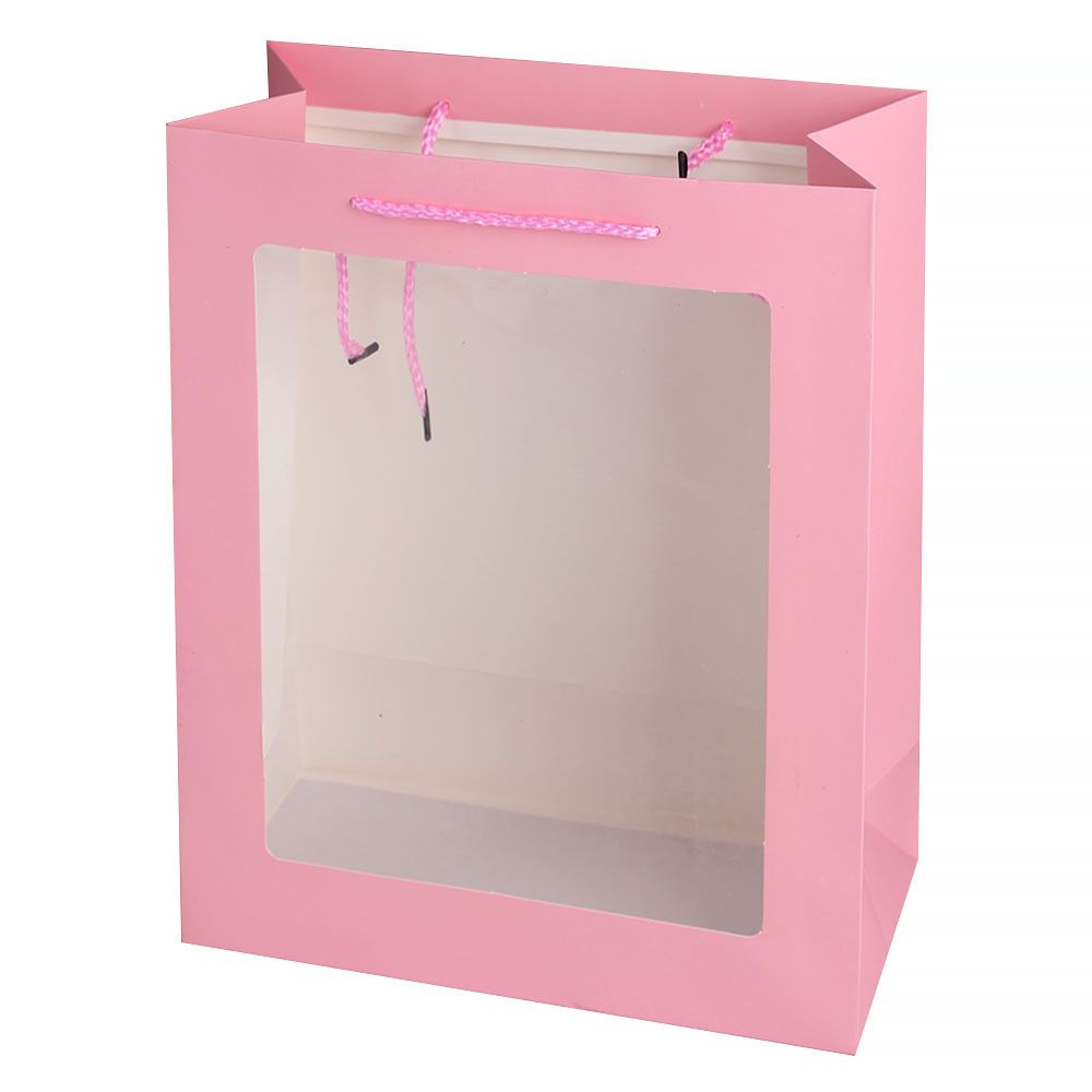 Estilo explosivo PVC ventana abierta bolsa de regalo de un solo color papel de alta calidad punto blanco bolsa de regalo universal bolsa de regalo cosmético Application Scenario