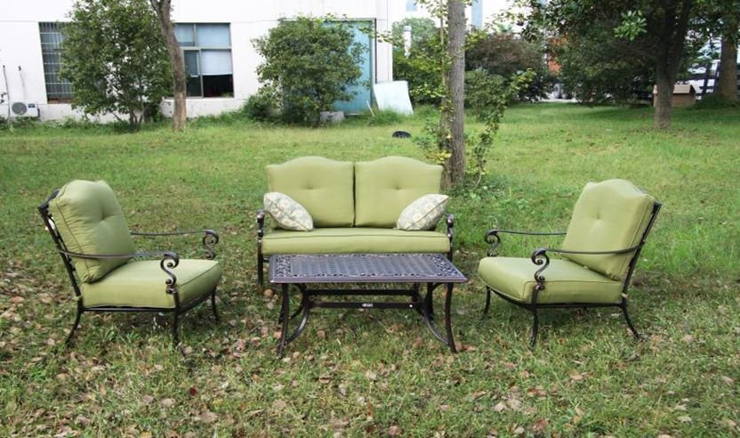 Yiwu Quality Outdoor Aluminum Sofa Set, four-piece sofa set details Picture