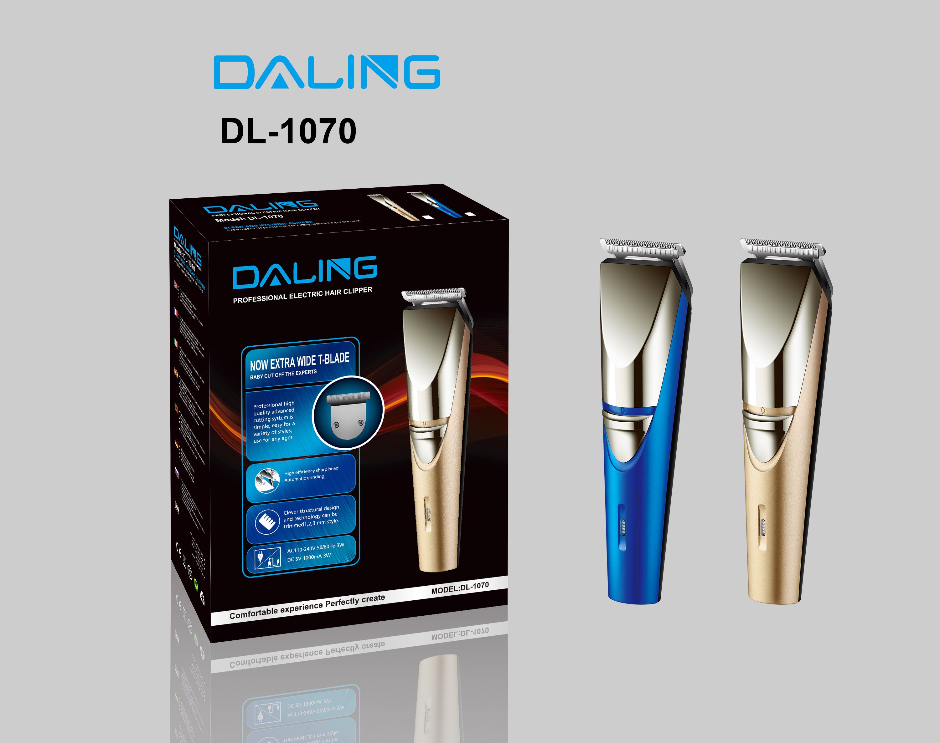 Daring DL-1070 electric hair clipper charge shaving cutter household electric clipper wholesale