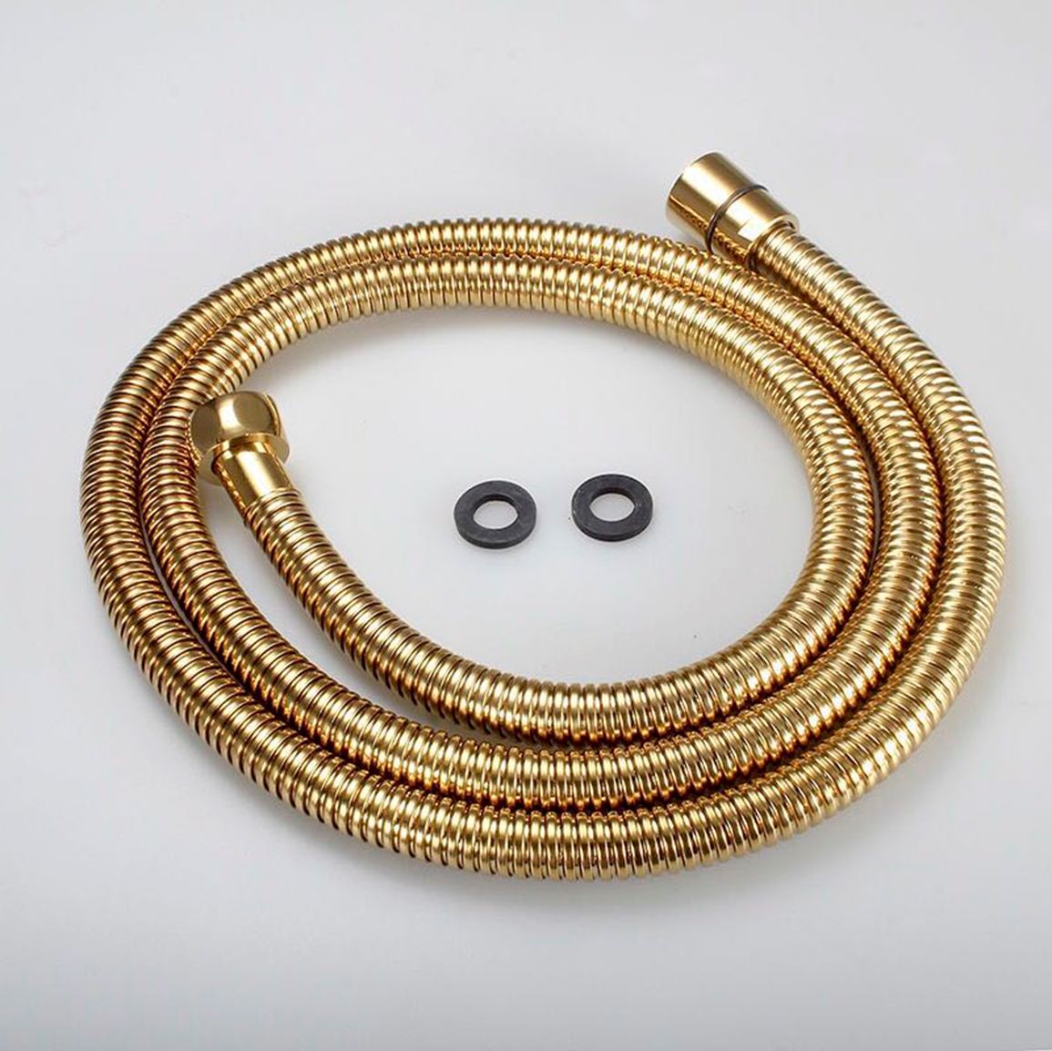 Yiwu good cargo de alta gama de oro ducha tubo 150cm con conector de cobre completo a prueba de fugas