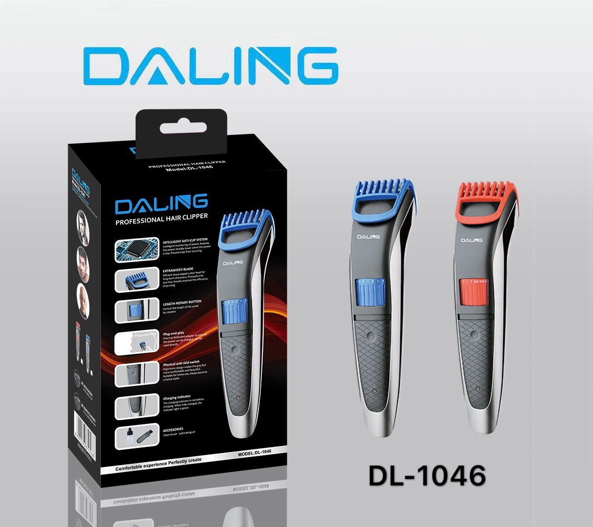 Daring DL-1046 electric hair clippers Domestic hair clippers adult rechargeable electric scissors wholesale