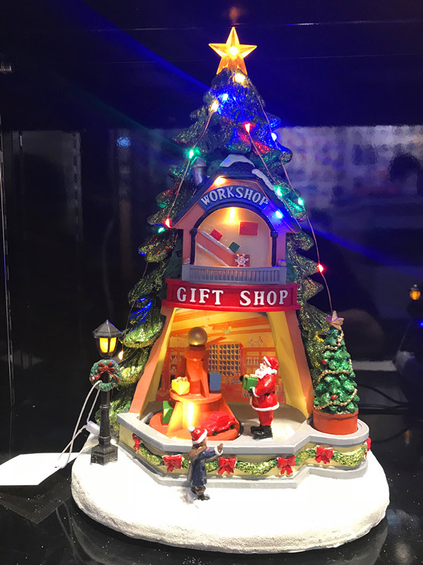 Factory direct sales of Christmas gifts, ornaments, Christmas music boxes, Santa Claus trees, snowmen and night light handicrafts detail image 6
