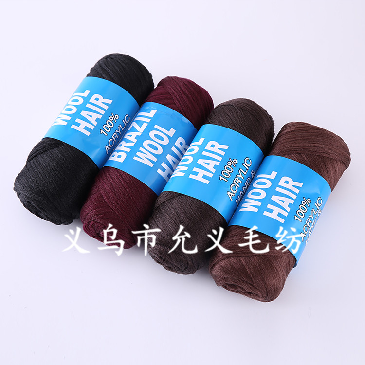 African special supply wig yarn, hair thread, braid thread, black yarn, brazil wool detail image 3