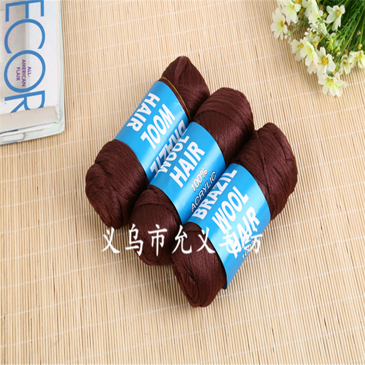 African special supply wig yarn, hair thread, braid thread, black yarn, brazil wool detail image 5