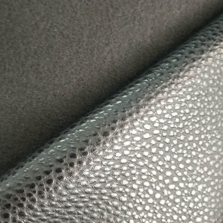PVC eco-friendly Korean lychee patterned artificial leather for luggage, shoes and packaging leather pic 3