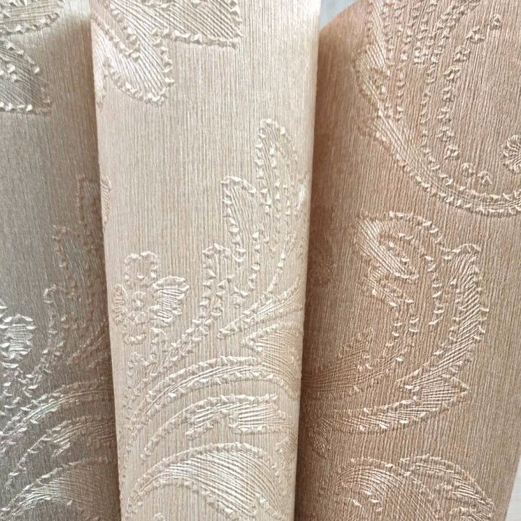 Cross-shaped fabric eco-friendly embroidered European-style wall fabric for hotel, home, bedroom, living room and dining room background walls