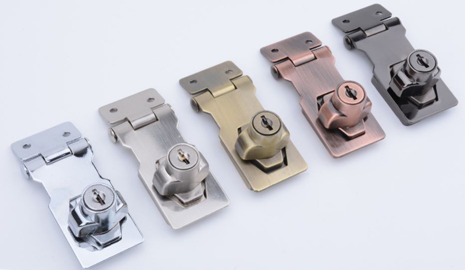 Door-free drawer cabinet lock double open cabinet door lock desk chest lock thumbnail