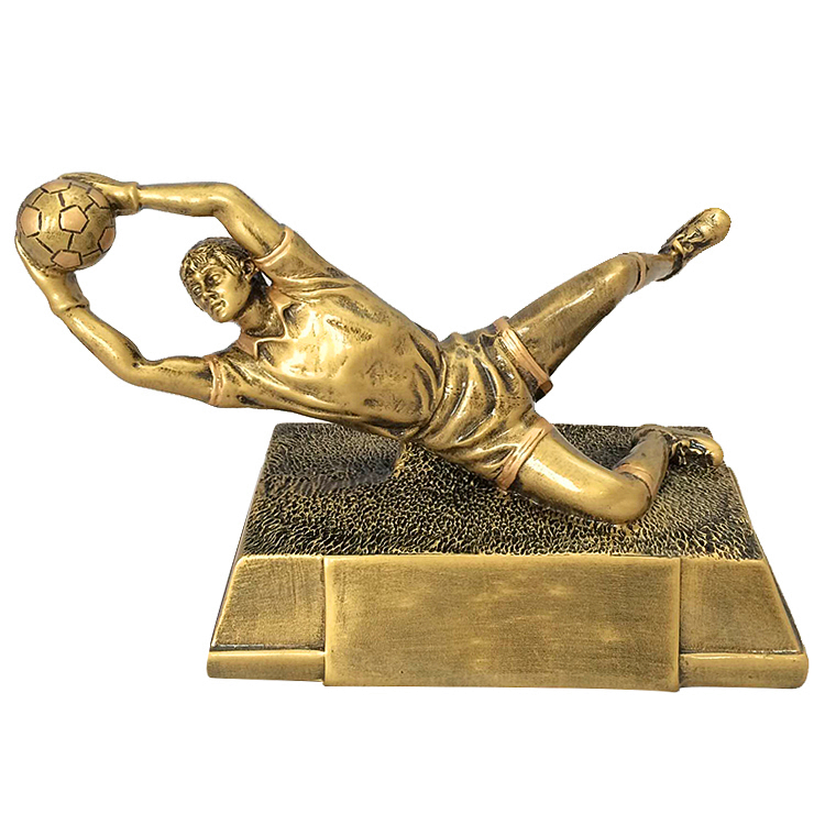 Yiwu Good Goods Goalkeeper Award, European football event trophies, customized football sports equipment ornaments details Picture