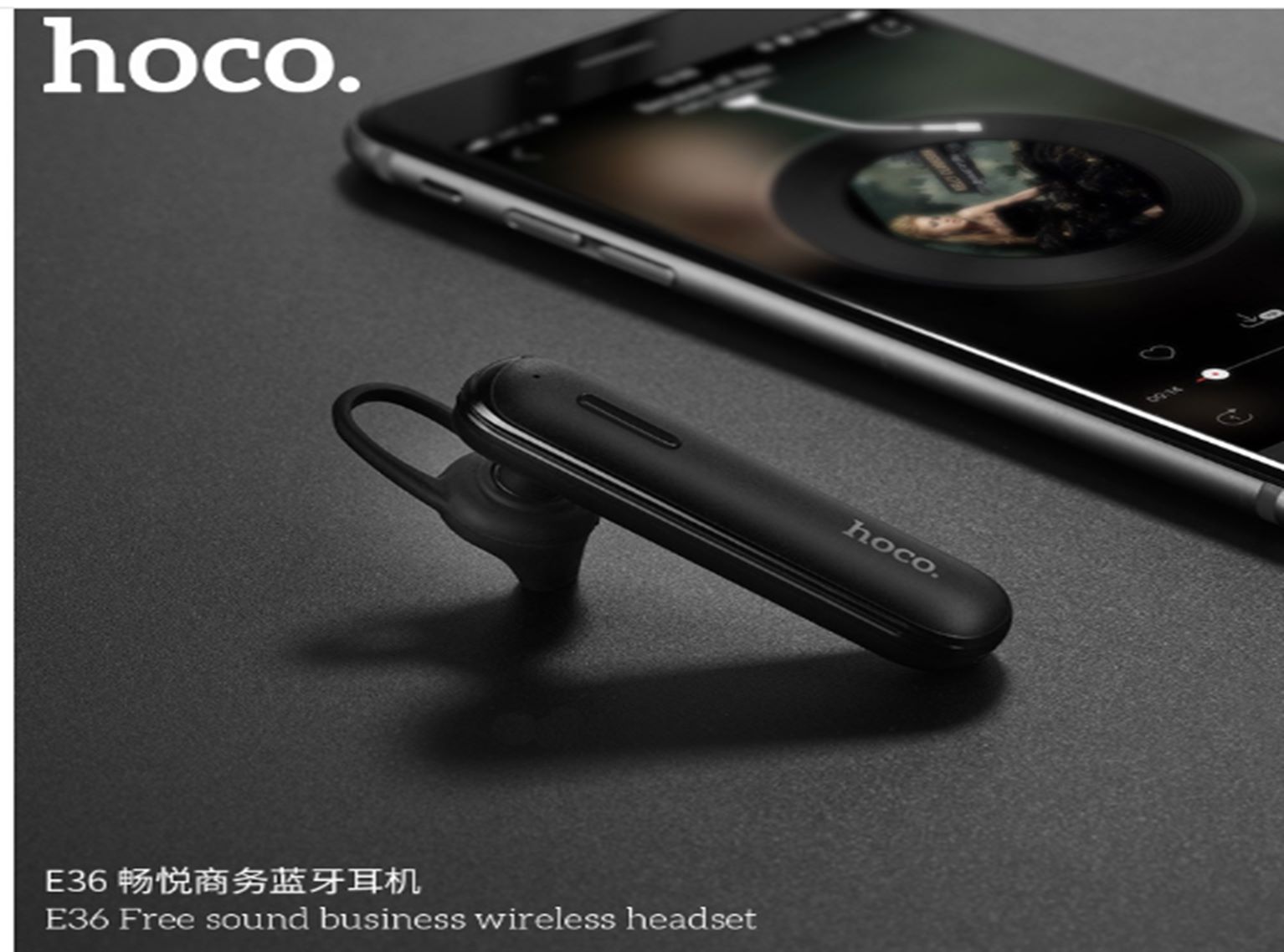 义乌好货 畅悦商务蓝牙耳机无线通话耳麦隐形挂耳式产品图