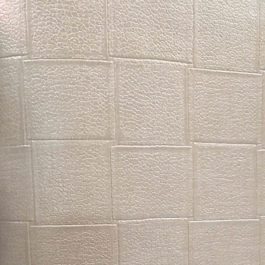 The square grid elegant plain color home decoration bedroom, living room and dining room wall fabric, waterproof and fireproof cross fabric base detail image 6