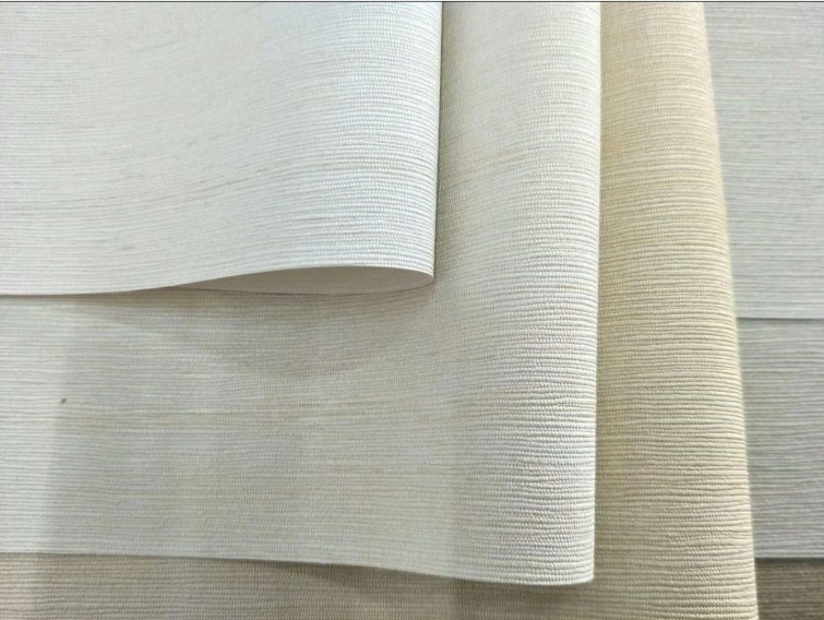 PVC engineering wall fabric, hotel decorative wall fabric, plain engineering wall, cross fabric-based artificial leather fabric pic 1