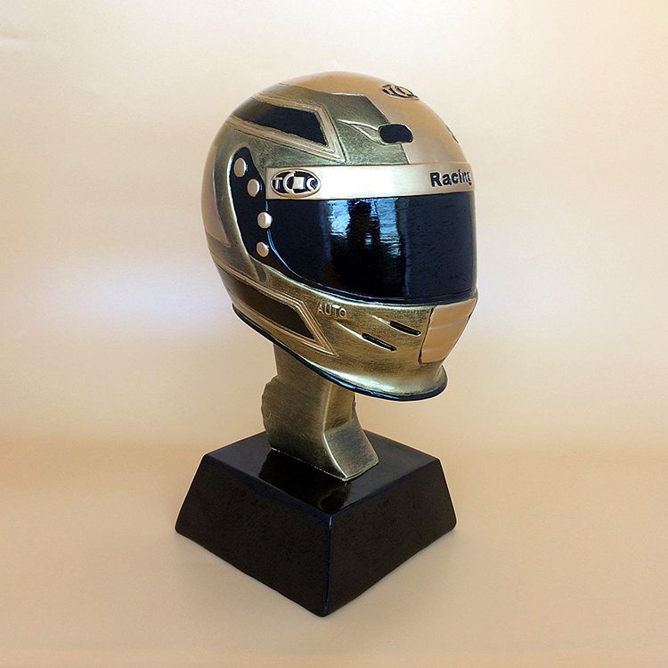 Yiwu Selection creative racing helmet champion Cup Motorcycle racing Cup Trophy details Picture