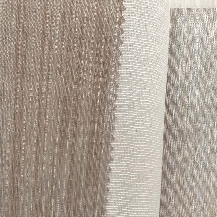 PVC solid color engineering wall fabric with cross fabric base, modern and simple home bedroom, living room and dining room wall fabric detail image 4