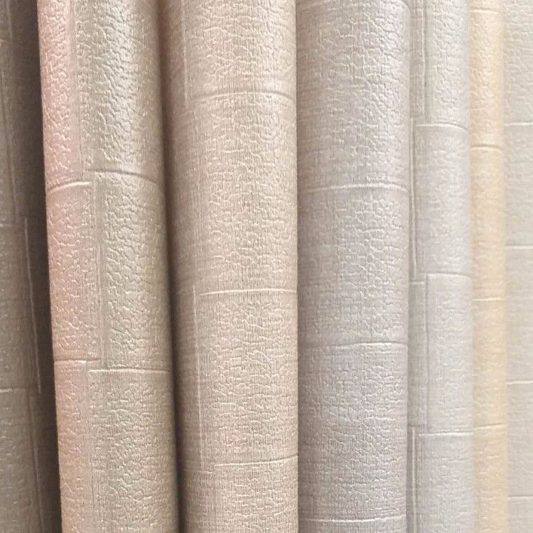 The square grid elegant plain color home decoration bedroom, living room and dining room wall fabric, waterproof and fireproof cross fabric base details Picture