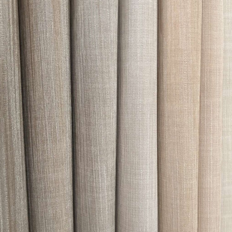 PVC solid color engineering wall fabric with cross fabric base, modern and simple home bedroom, living room and dining room wall fabric detail image 2