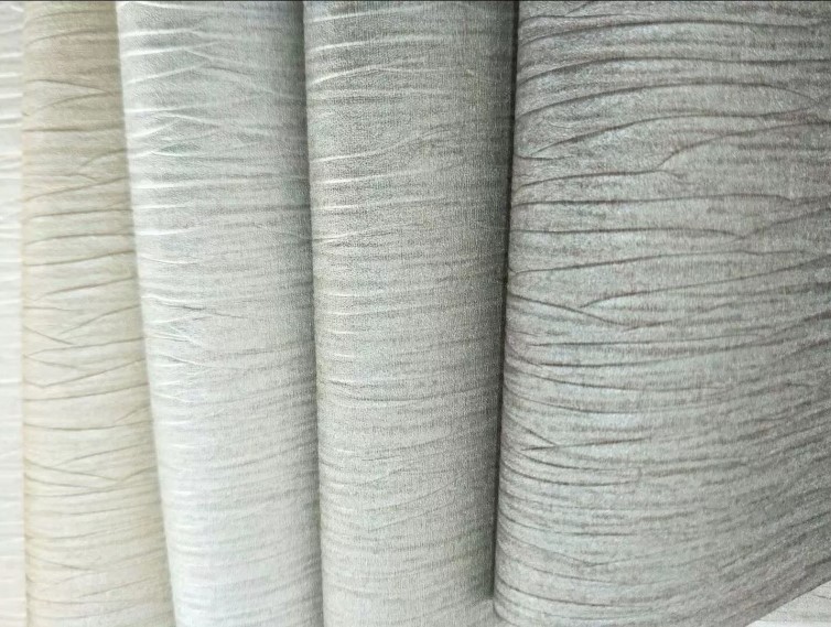 Hotel decorative wall fabric, modern and simple wall fabric, home decorative wall fabric, leather PVC engineering wall fabric detail image 2