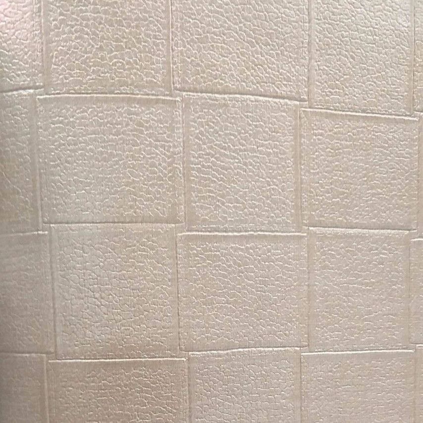 The square grid elegant plain color home decoration bedroom, living room and dining room wall fabric, waterproof and fireproof cross fabric base Specification image