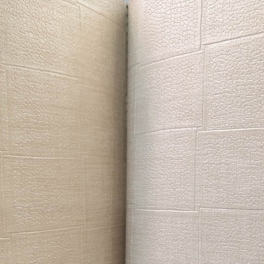 The square grid elegant plain color home decoration bedroom, living room and dining room wall fabric, waterproof and fireproof cross fabric base detail image 4