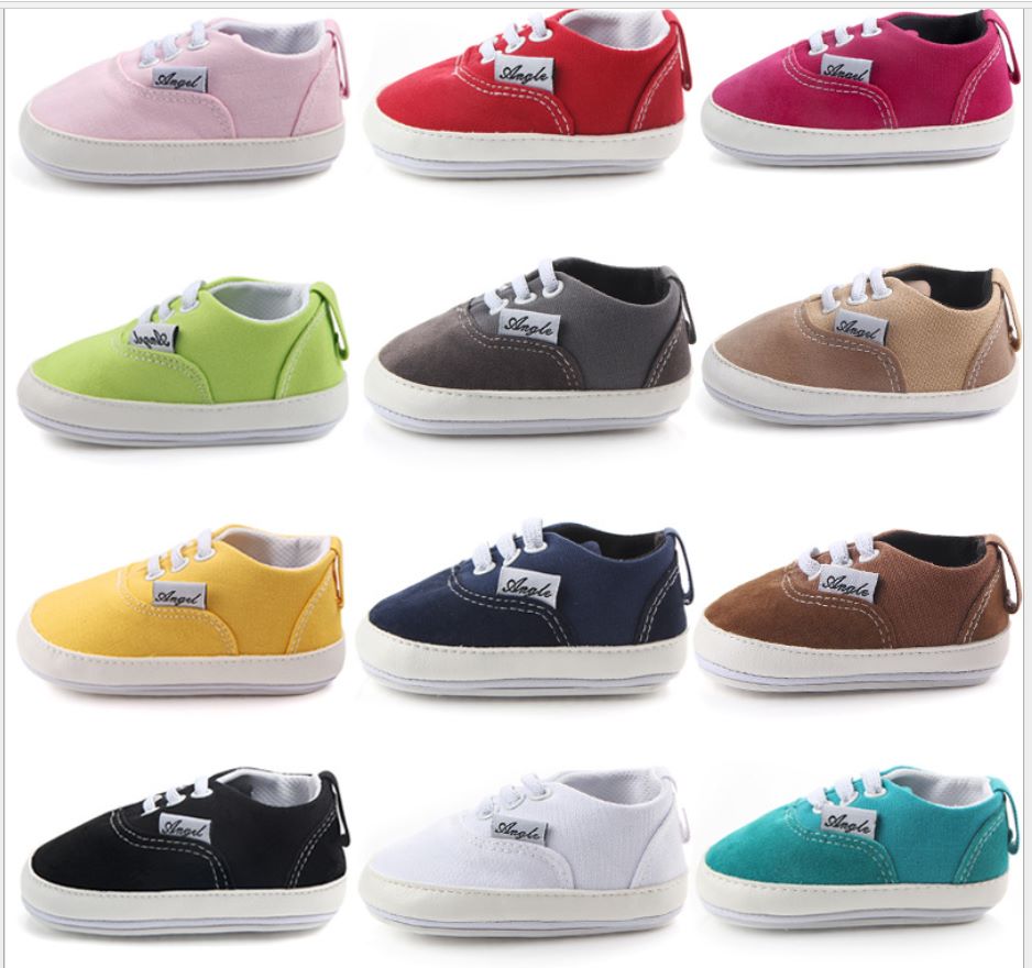 Spring and Autumn new wholesale multicolor canvas shoes rubber sole baby toddler shoes