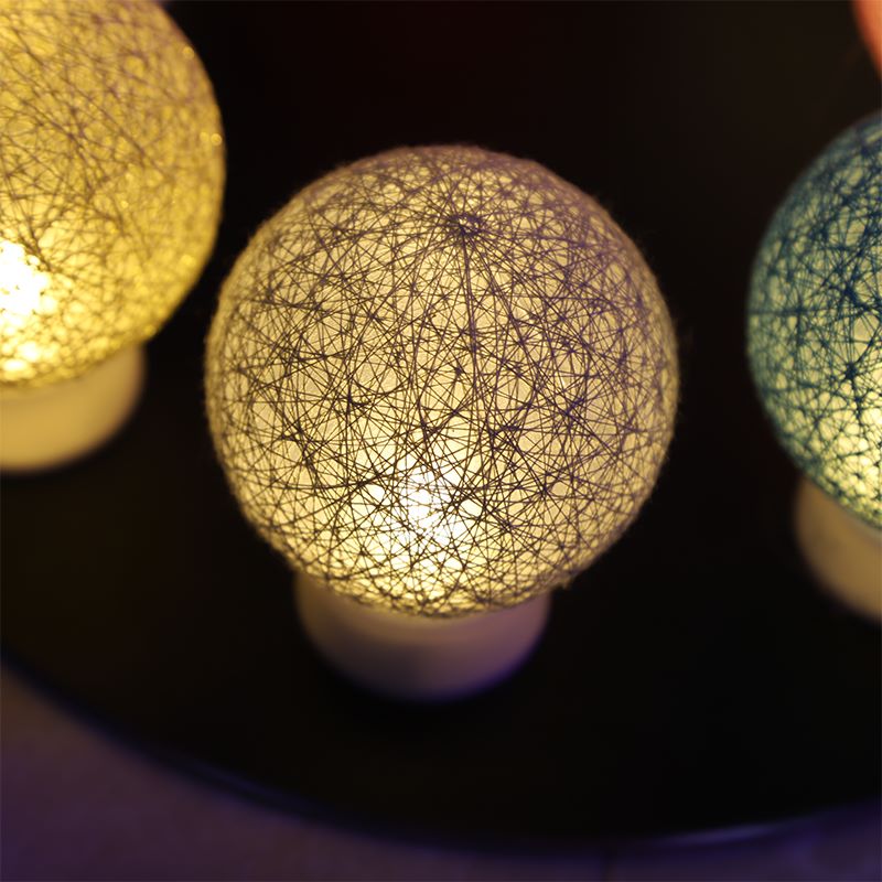 led蜡烛棉线球爆款迷你造型夜市灯创意装饰ins风告白布景道具装饰详情图3