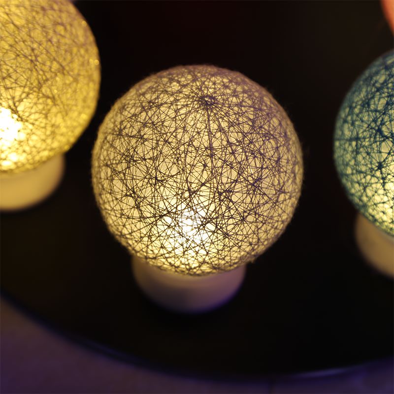 led candles, cotton thread balls, best-selling mini-shaped night market lights, creative decorations, Ins-style confession stage props and decorations Specification image