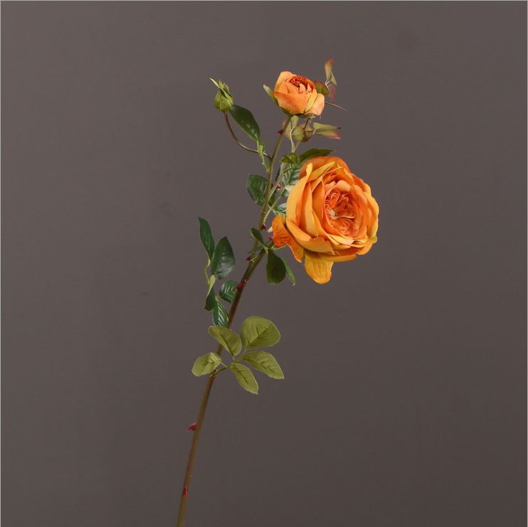 European decorative decorative furniture living room table simulation flower big head red simulation English rose wealth