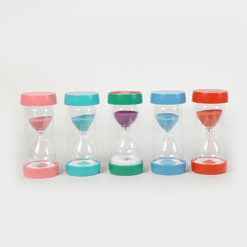 Fruit-colored plastic hourglass