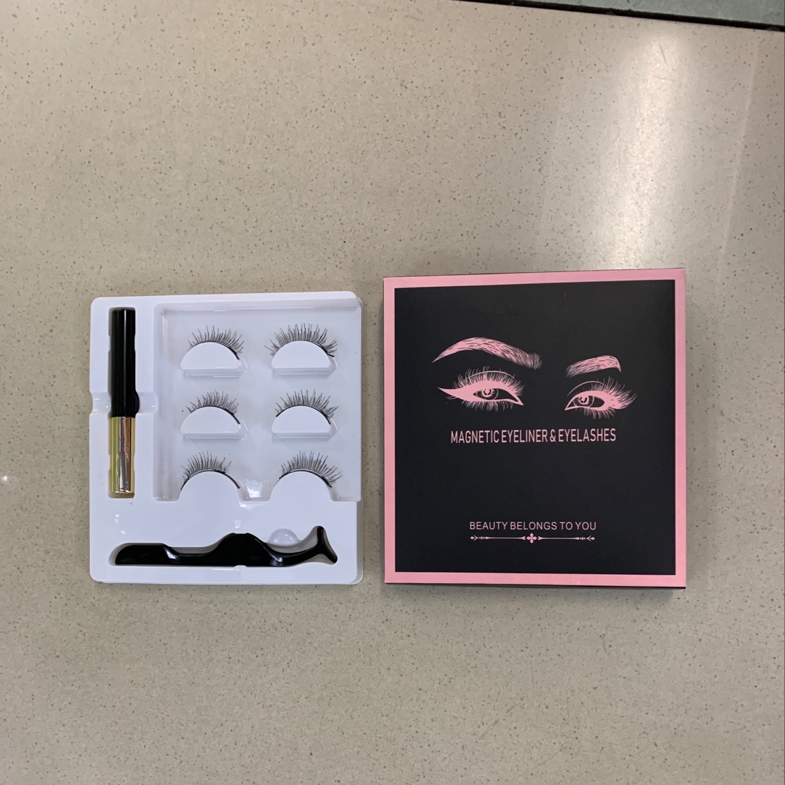 Magnetic Liquid Eyeliner Lashes Specification drawing