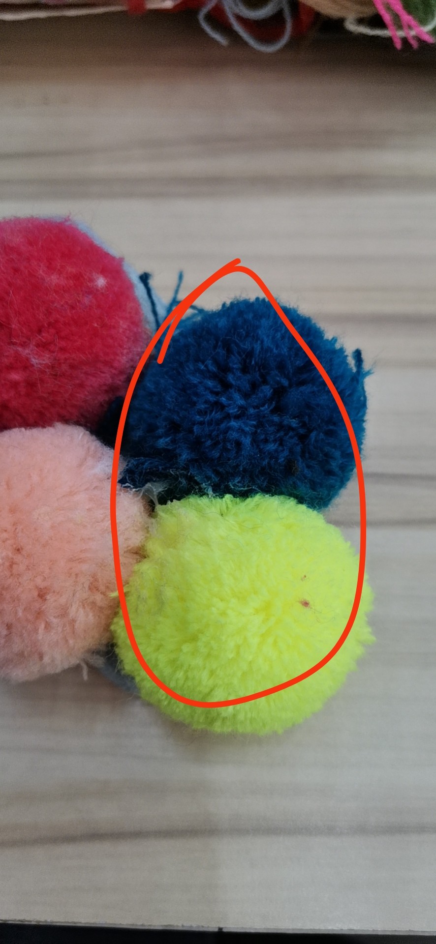 手工diy材料 彩色毛毛球 毛绒球 儿童幼儿园创意益智儿童幼儿手工产品图