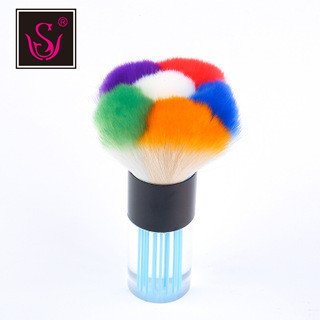 Factory direct sales, single loose brush, extra-large acrylic handle blush makeup brush, multi-functional beauty brush for color mixing pic 6