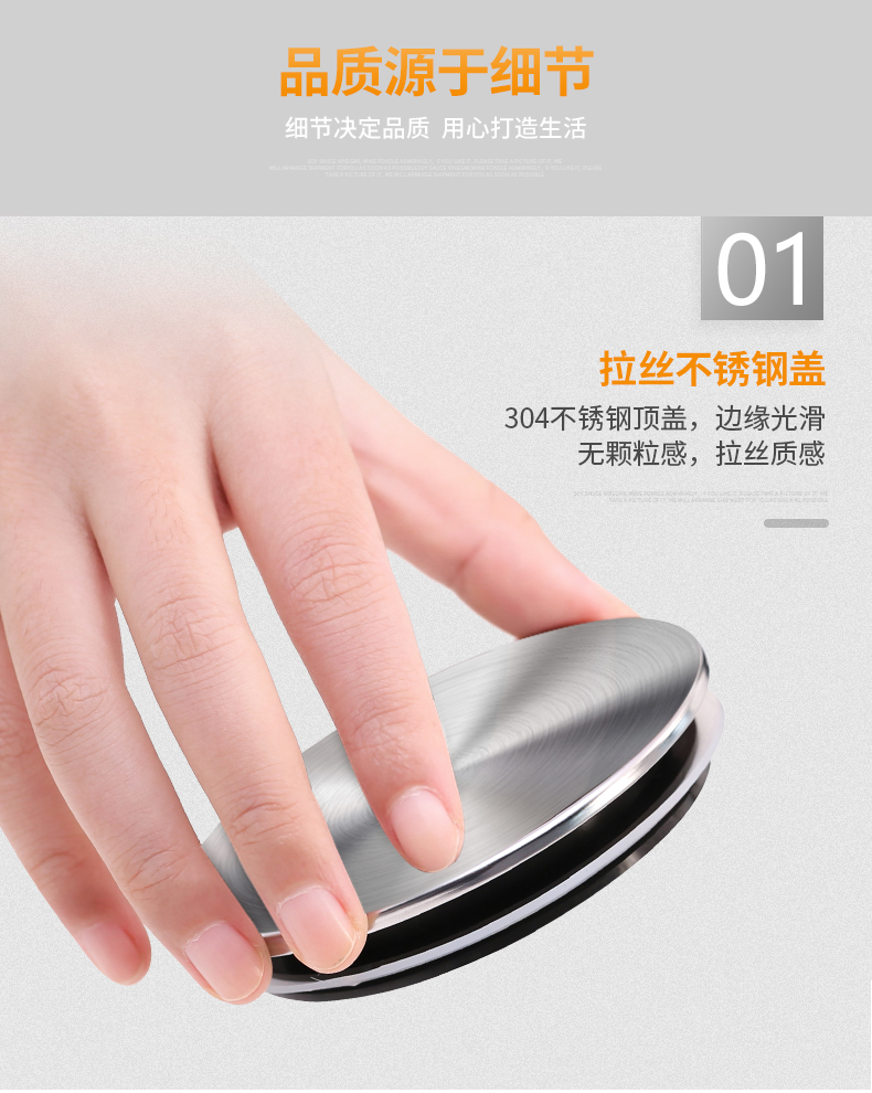 义乌好货 玻璃罐不锈钢盖密封罐透明茶叶罐杂粮储物罐1200ml详情图8