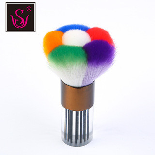 Factory direct sales, single loose brush, extra-large acrylic handle blush makeup brush, multi-functional beauty brush for color mixing pic 8