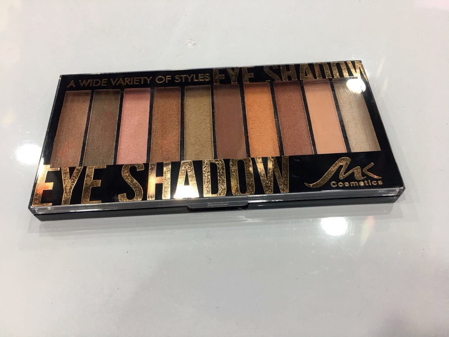 Cross-Border Hot Spot Multi-Group Color Ten Color Eyeshadow Tray Three-Dimensional Gorgeous Natural Dress Durable Easy Color Specification drawing