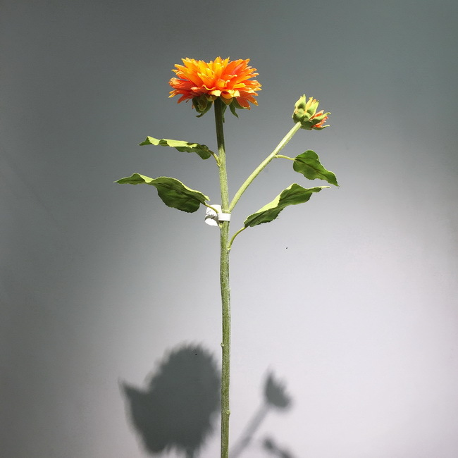 工厂直销室内家居装饰仿真花假花批发黄色1花1苞太阳花仿真向日葵详情图7
