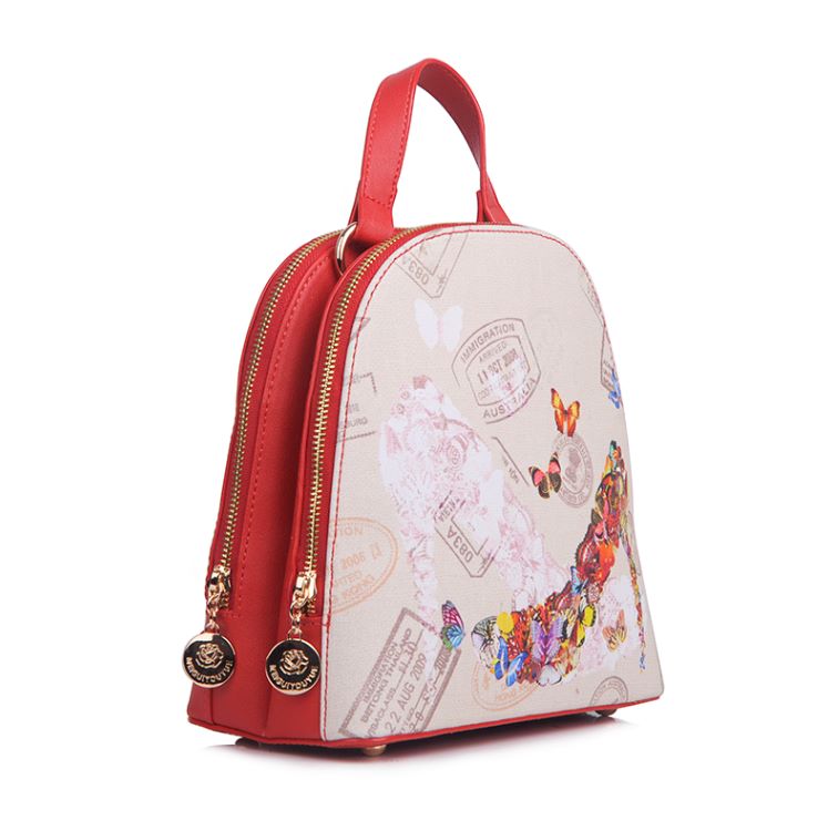 义乌好货 玫瑰有约SM129帆布高清印花双肩背包产品图